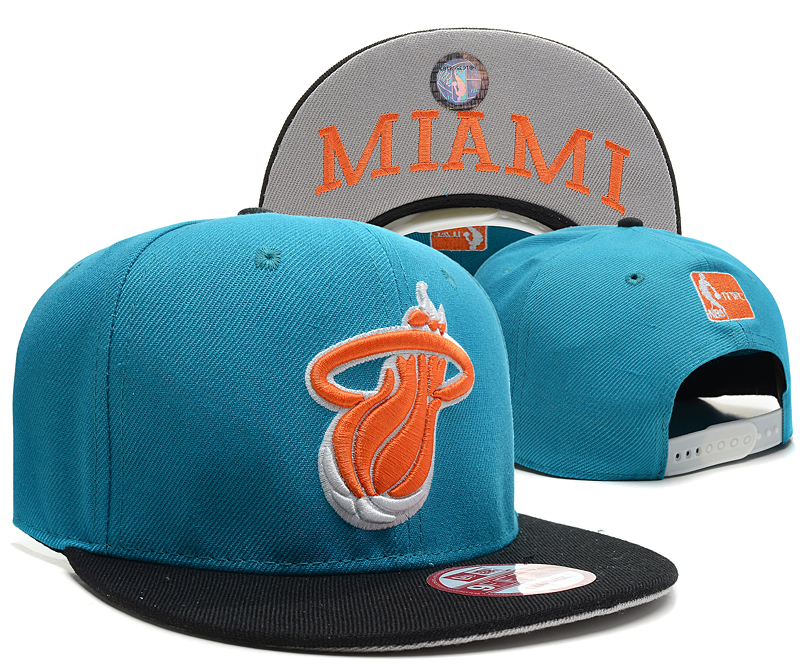 NBA Miami Heat NE Snapback Hat #117